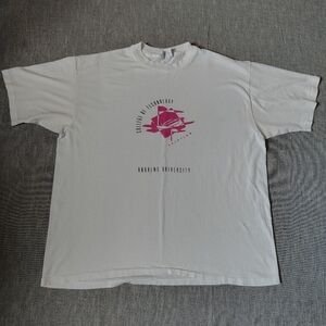 VINTAGE Andrews University College Technology Aviation T-Shirt Single Stitch